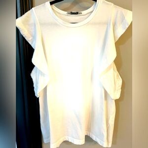 All Saints Ruffled sleeveless top - free with purchase